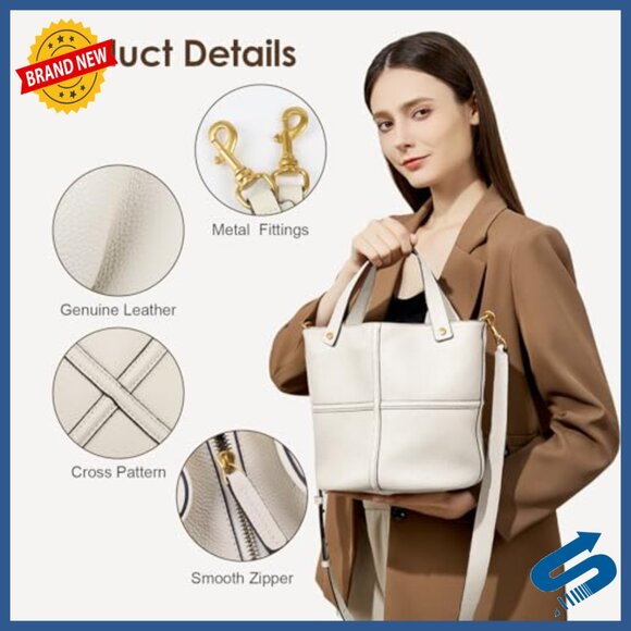 Mirage Bucket Top Handle Crossbody Bag – LIKE DREAMS Leather Bucket Shoulder Bag Crossbody Adjustable Strap Top Handle